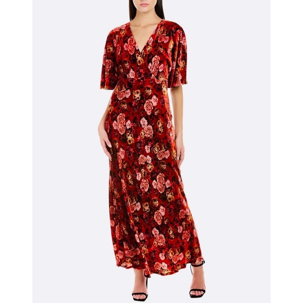 Johnny Was silk blend velvet maxi dress NWT - Picture 3 of 11